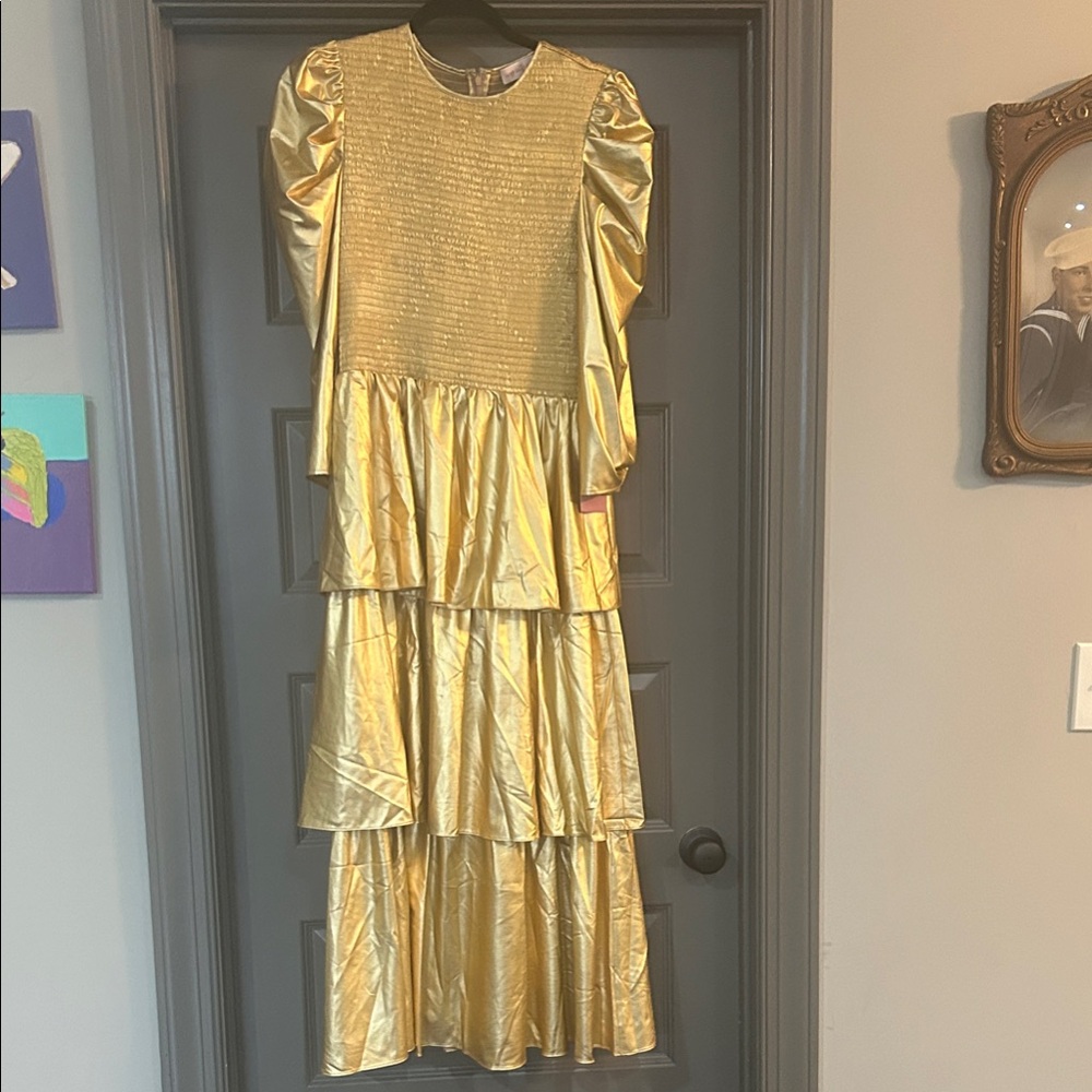 Ivy City Co Radiant Gold Maxi Dress